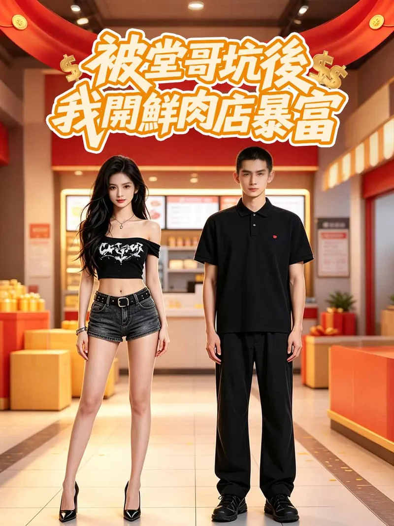 《被堂哥坑後，我開鮮肉店暴富》封面