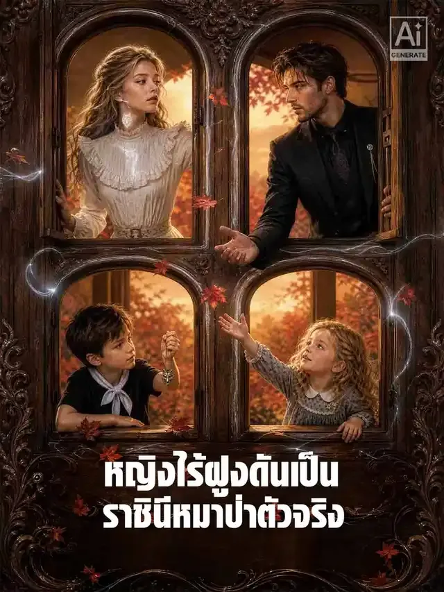 หน้าปกหญิงไร้ฝูงดันเป็นราชินีหมาป่าตัวจริง