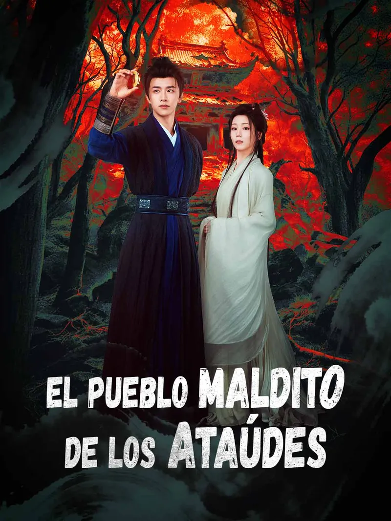 Portada de El pueblo maldito de los ataúdes