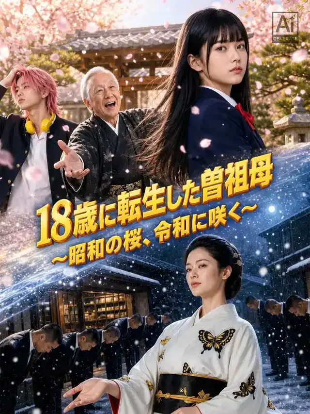 「18歳に転生した曾祖母 〜昭和の桜、令和に咲く〜」のカバー画像