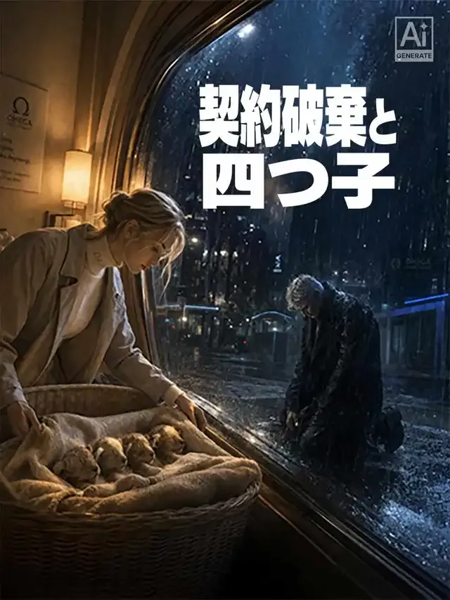 「契約破棄と四つ子」のカバー画像