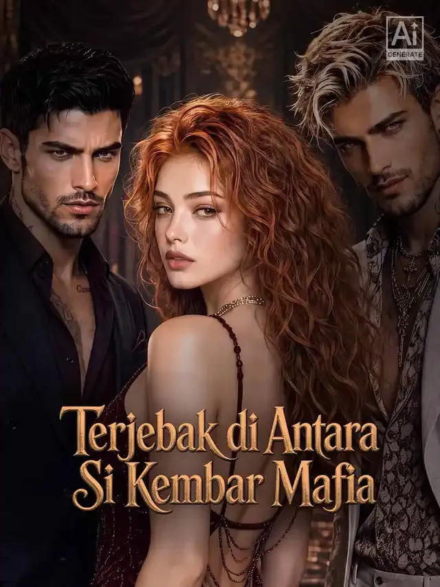 Sampul Terjebak di Antara Si Kembar Mafia