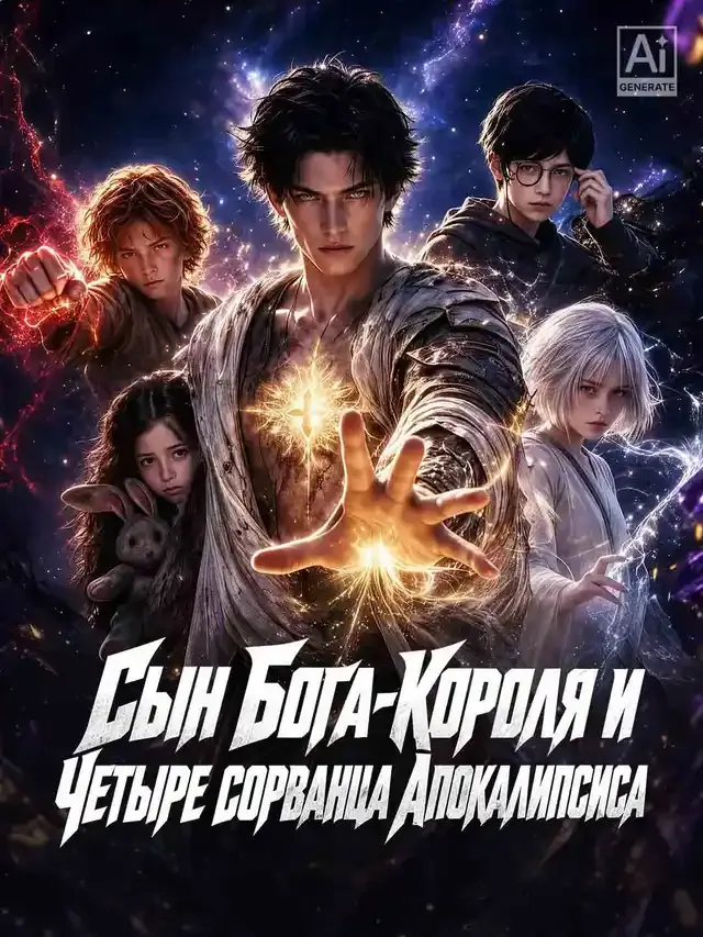 Обложка «Сын Бога-Короля и Четыре сорванца Апокалипсиса»