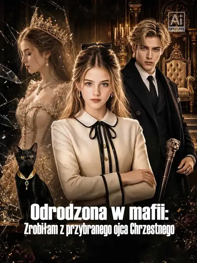 Okładka Odrodzona w mafii: Zrobiłam z przybranego ojca Chrzestnego