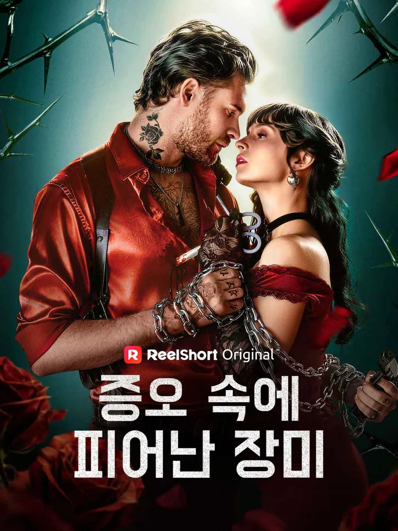 증오 속에 피어난 장미 표지