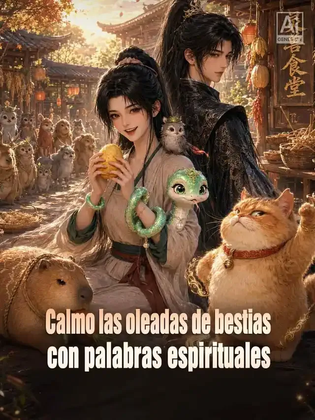Portada de Calmo las oleadas de bestias con palabras espirituales