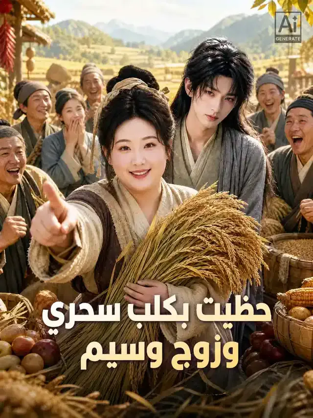 غلاف حظيت بكلب سحري وزوج وسيم