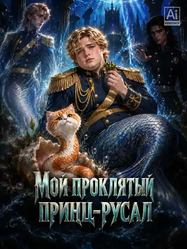 Обложка «Мой проклятый принц-русал»