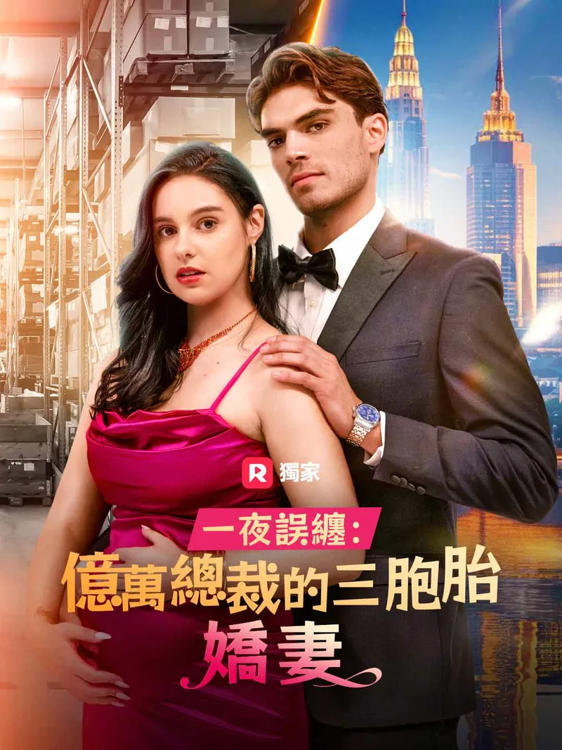 《一夜誤纏:億萬總裁的三胞胎嬌妻》封面