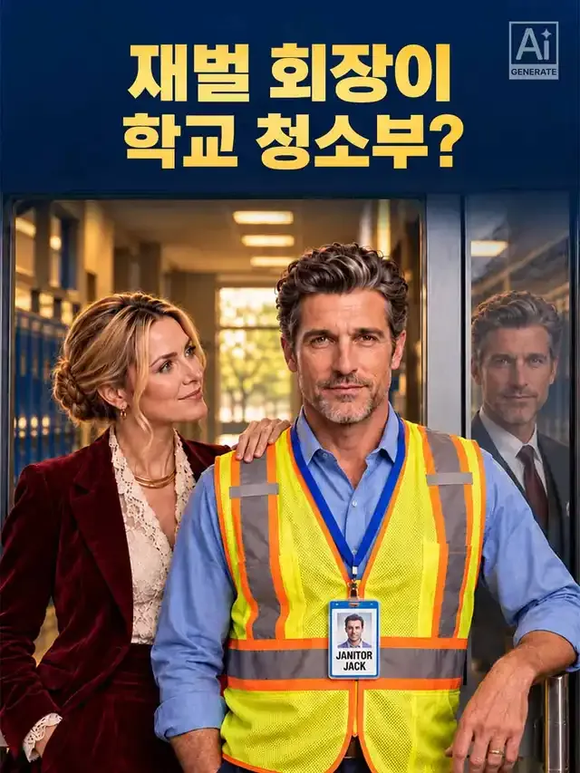 재벌 회장이 학교 청소부? 표지
