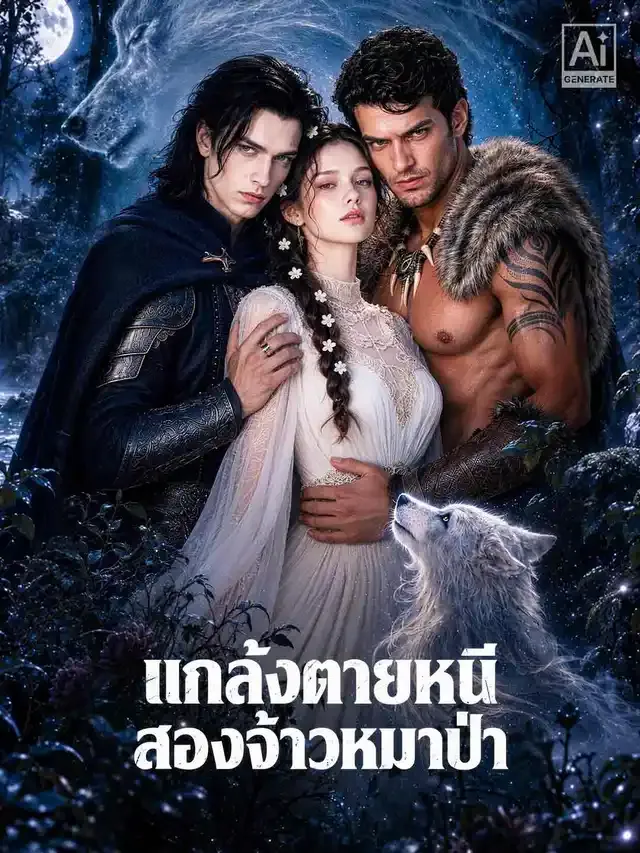 หน้าปกแกล้งตายหนีสองจ้าวหมาป่า