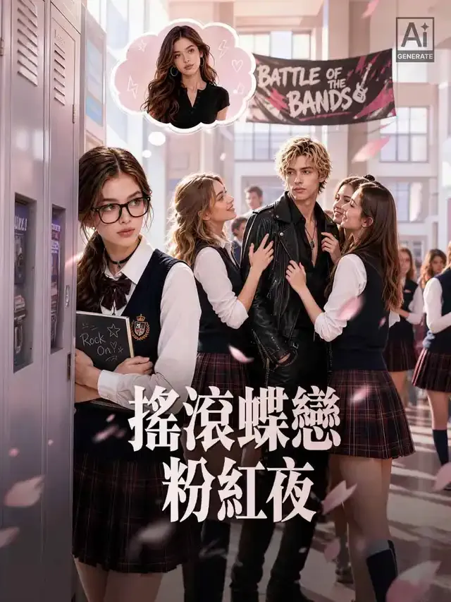 《搖滾蝶戀粉紅夜》封面