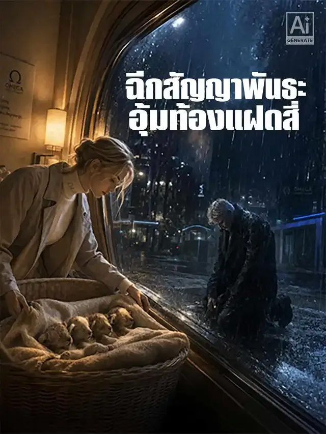 หน้าปกฉีกสัญญาพันธะ อุ้มท้องแฝดสี่