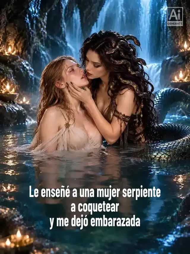 Portada de Le enseñé a una mujer serpiente a coquetear y me dejó embarazada