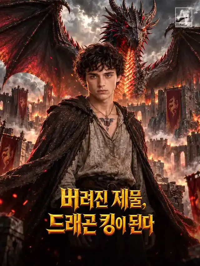 버려진 제물, 드래곤 킹이 된다 표지