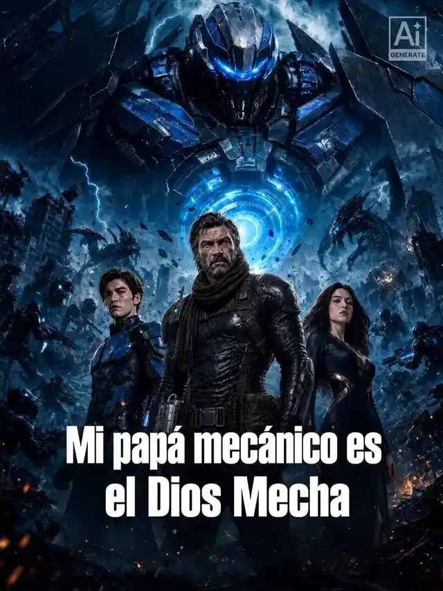Portada de Mi papá mecánico es el Dios Mecha