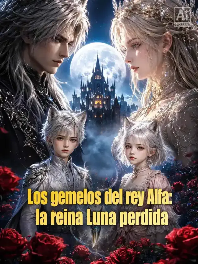 Portada de Los gemelos del rey Alfa: la reina Luna perdida