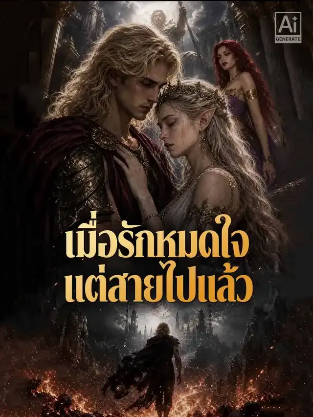 หน้าปกเมื่อรักหมดใจ แต่สายไปแล้ว