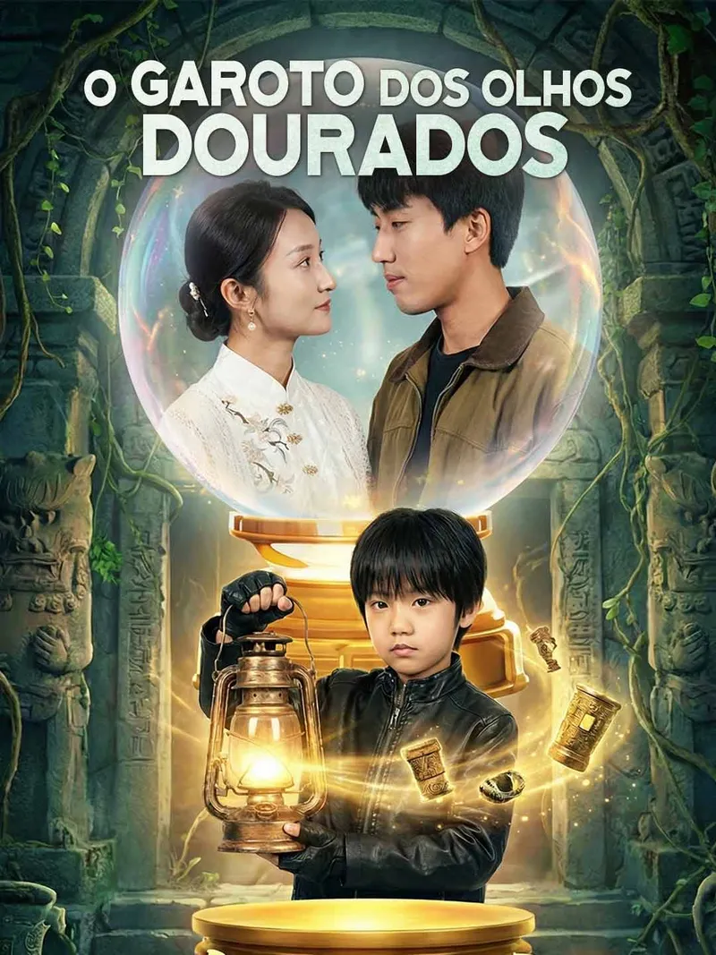 Capa de O garoto dos olhos dourados