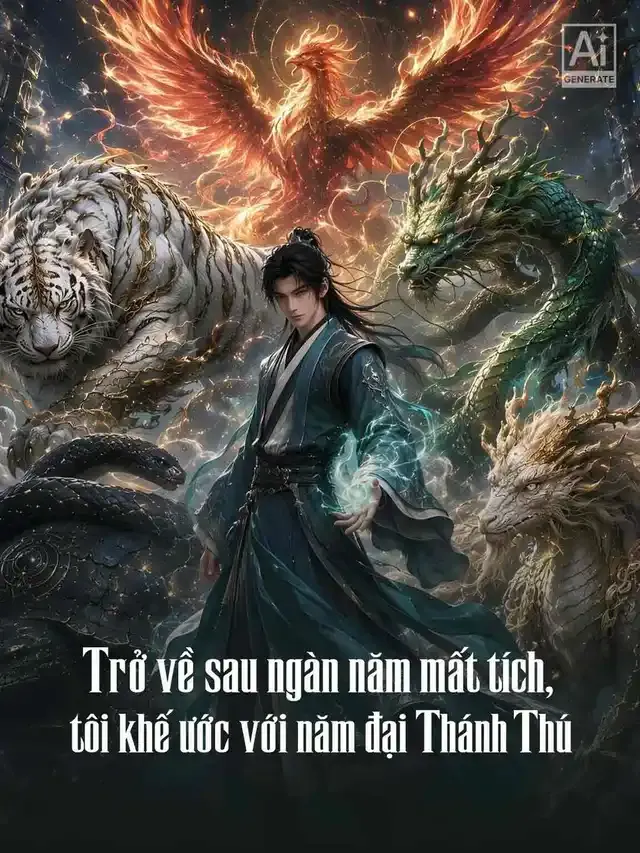 Ảnh bìa Trở về sau ngàn năm mất tích, tôi khế ước với năm đại Thánh Thú