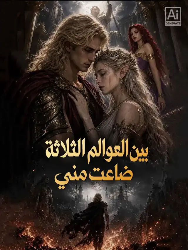 غلاف بين العوالم الثلاثة، ضاعت مني