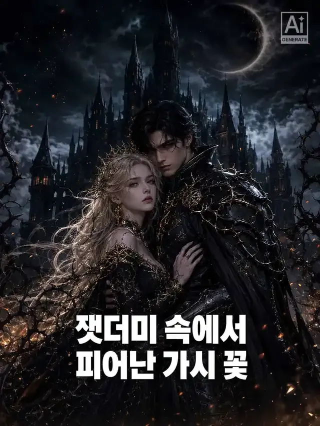 잿더미 속에서 피어난 가시 꽃 표지
