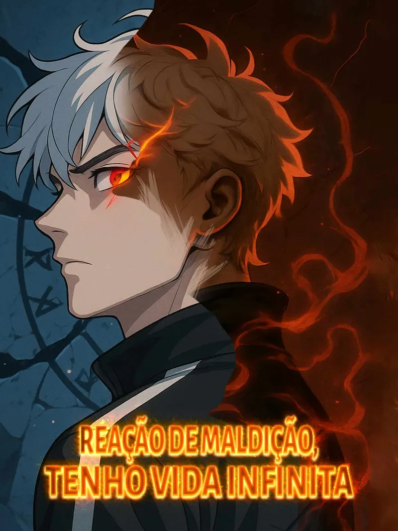 Capa de Reação de maldição, tenho vida infinita