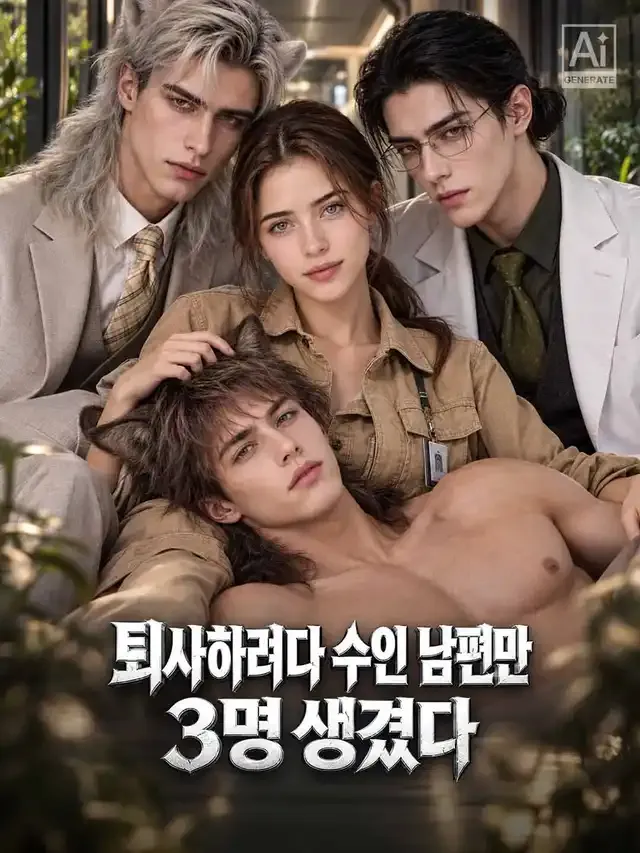 퇴사하려다 수인 남편만 3명 생겼다 표지