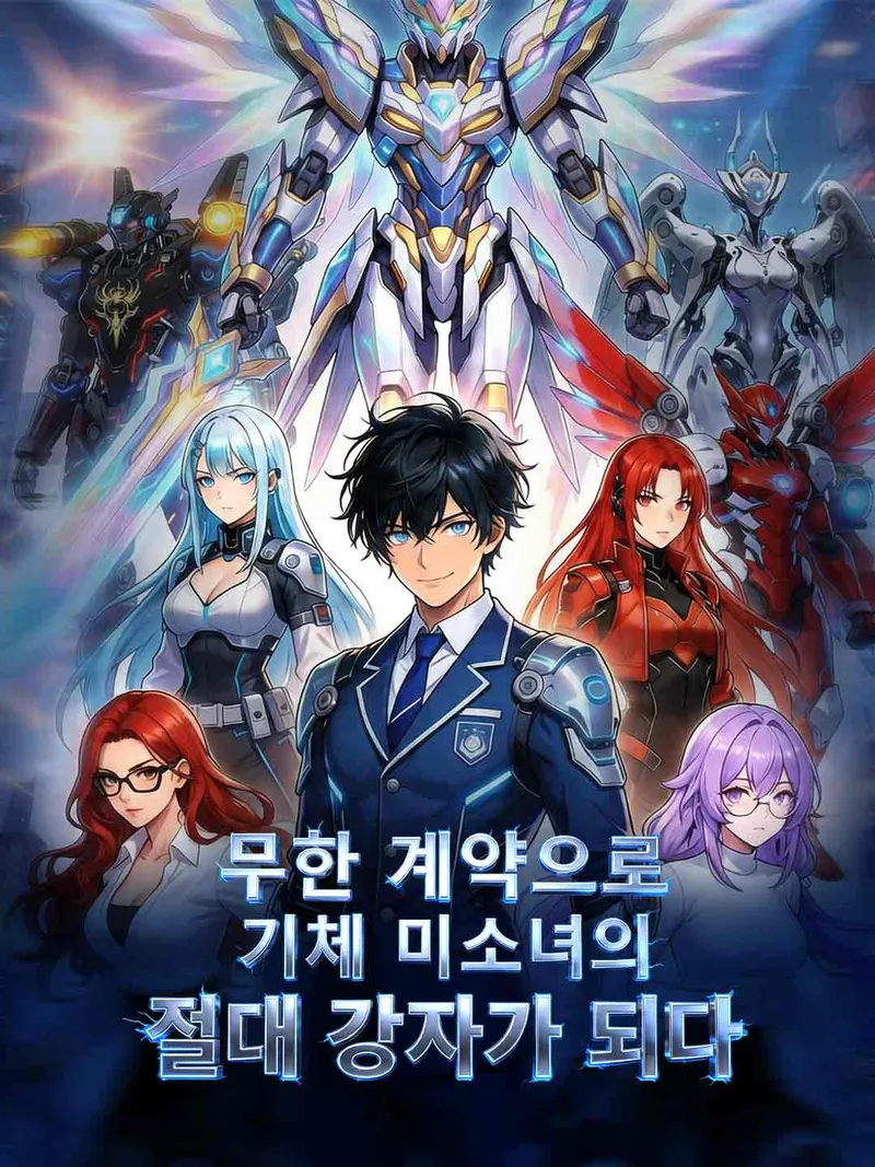 무한 계약으로 기체 미소녀의 절대 강자가 되다 표지