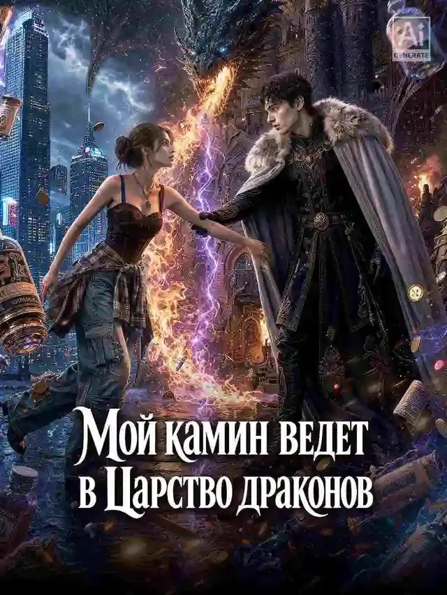 Обложка «Мой камин ведет в Царство драконов»