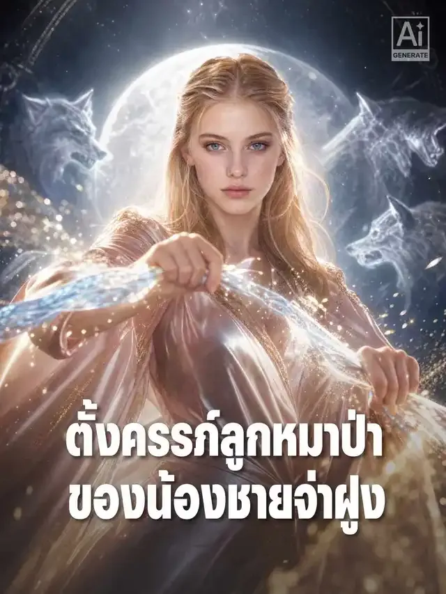 หน้าปกตั้งครรภ์ลูกหมาป่าของน้องชายจ่าฝูง