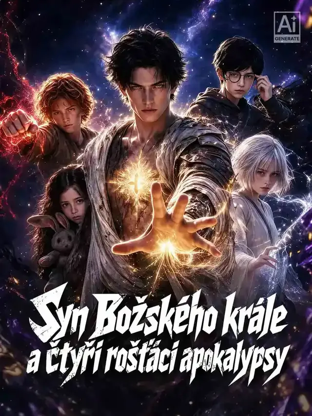 Obálka Syn Božského krále a čtyři rošťáci apokalypsy