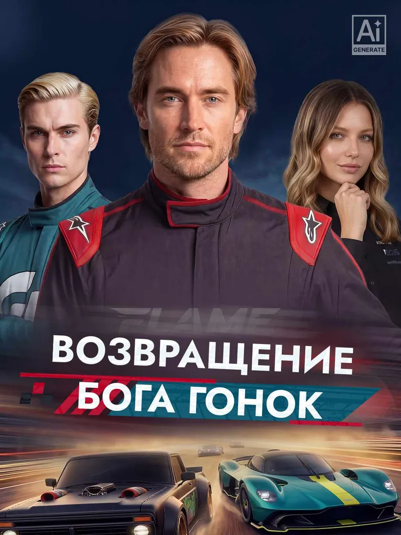 Обложка «Возвращение бога гонок»