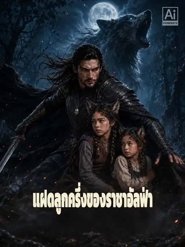 หน้าปกแฝดลูกครึ่งของราชาอัลฟ่า