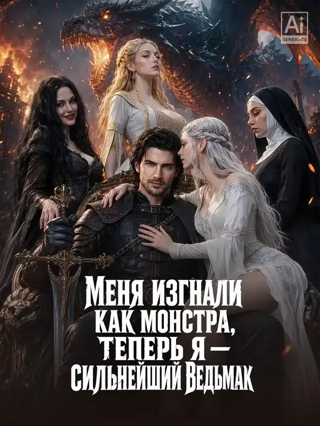 Обложка «Меня изгнали как монстра, теперь я — сильнейший Ведьмак»