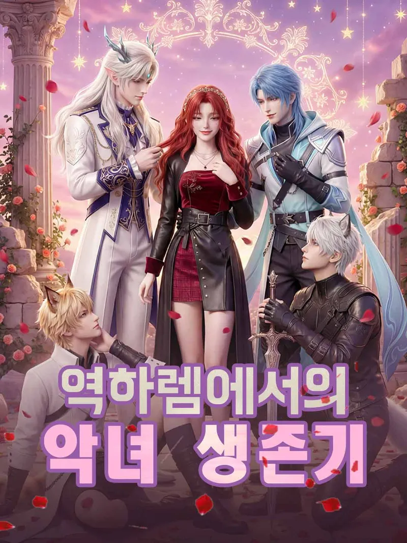 역하렘에서의 악녀 생존기 표지