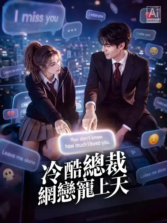 《冷酷總裁網戀寵上天》封面