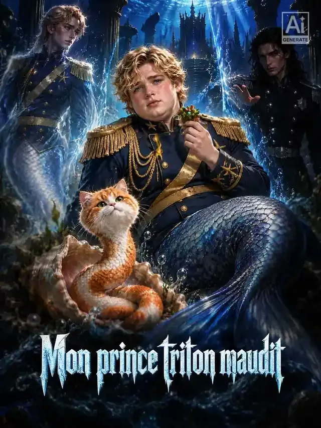 Couverture de Mon prince triton maudit