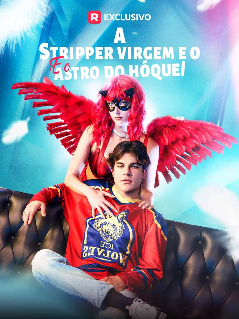 Capa de A Stripper Virgem e o Astro do Hóquei