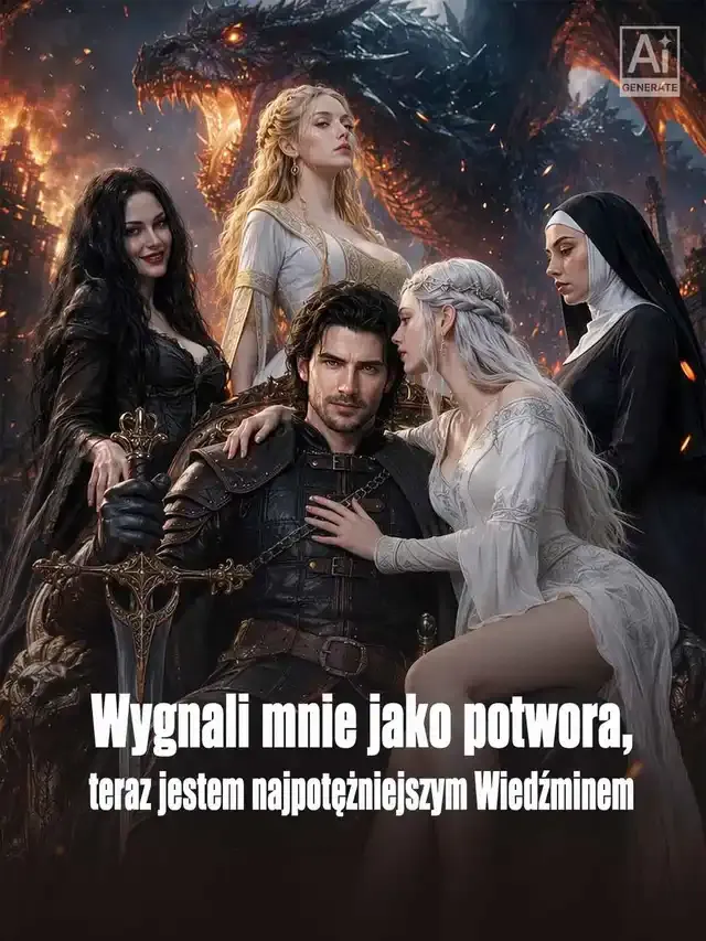 Okładka Wygnali mnie jako potwora, teraz jestem najpotężniejszym Wiedźminem