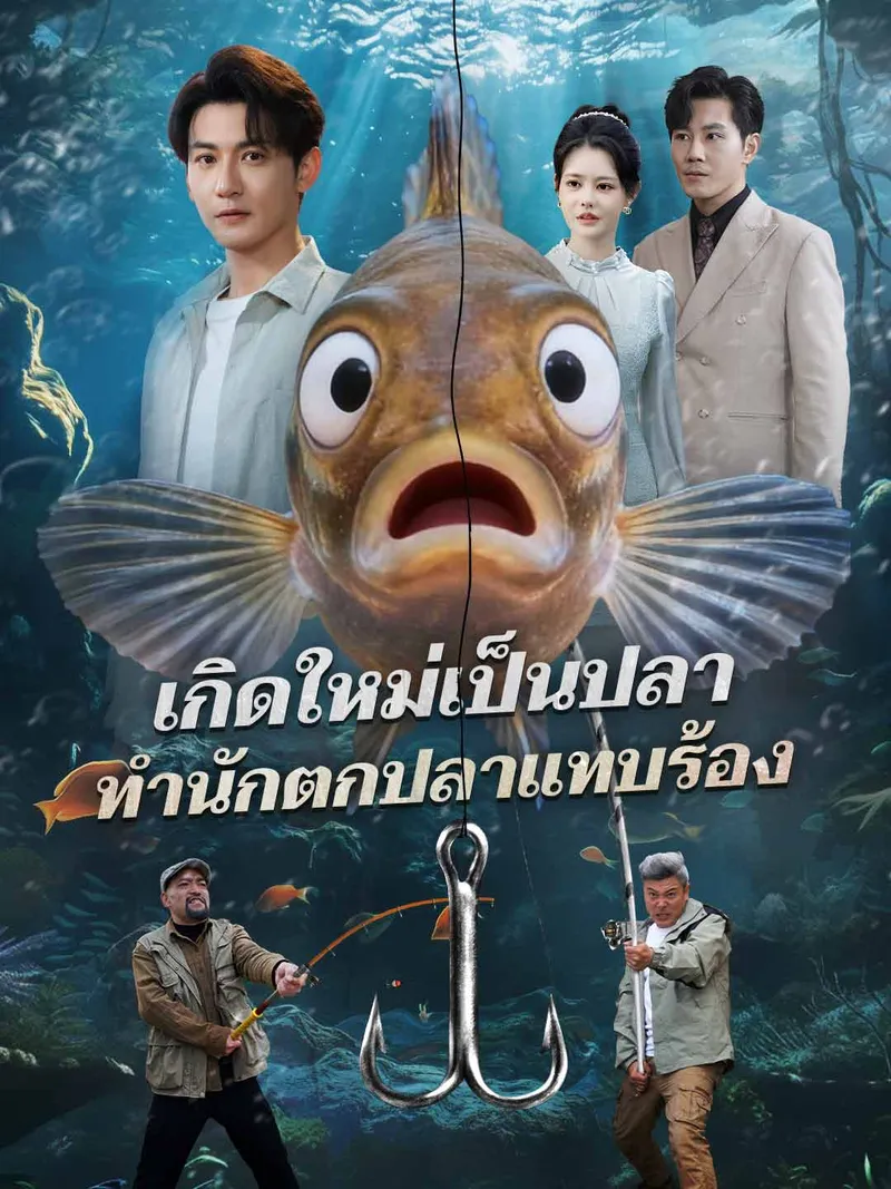 หน้าปก(พากย์) เกิดใหม่เป็นปลา ทำนักตกปลาแทบร้อง