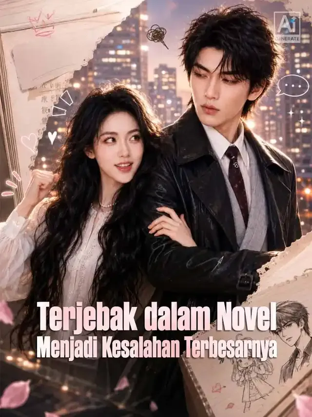 Sampul Terjebak dalam Novel Menjadi Kesalahan Terbesarnya