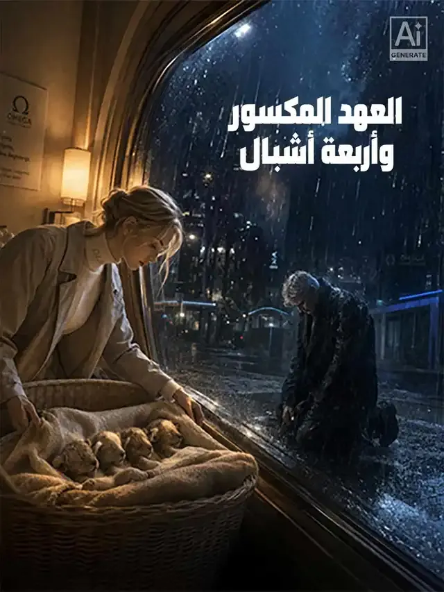 غلاف العهد المكسور وأربعة أشبال