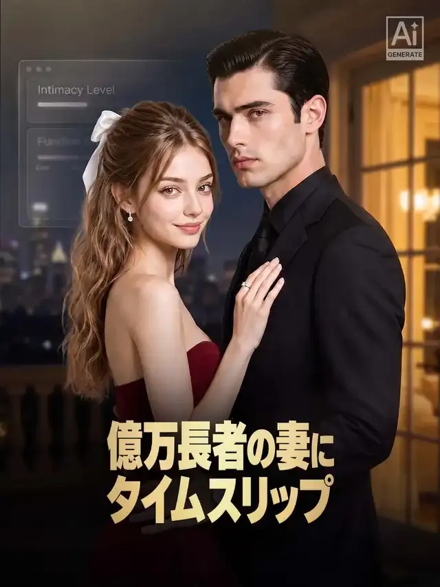 「億万長者の妻にタイムスリップ」のカバー画像