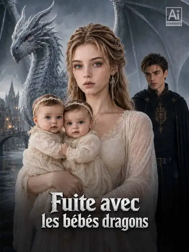 Couverture de Fuite avec les bébés dragons