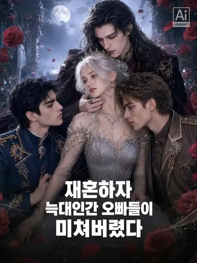 재혼하자 늑대인간 오빠들이 미쳐버렸다 표지