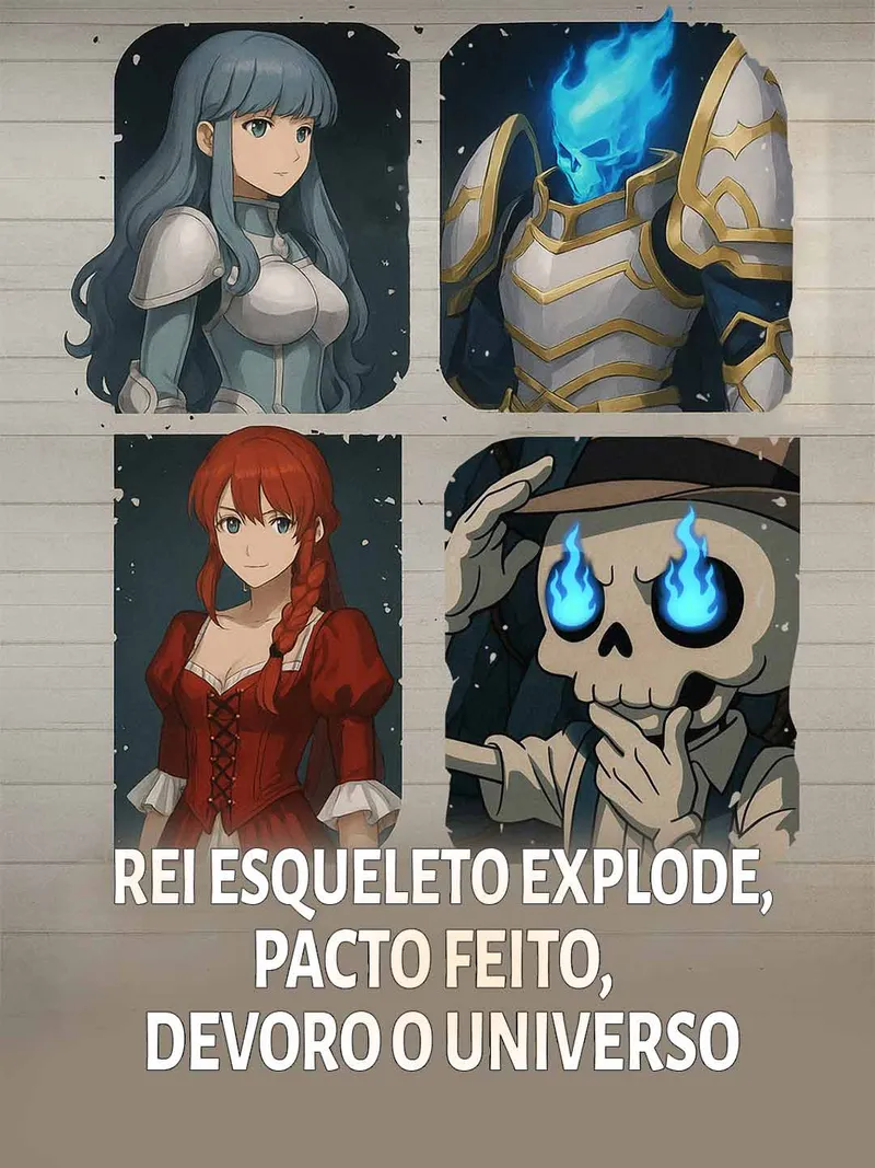 Capa de Rei esqueleto explode, pacto feito, devoro o universo