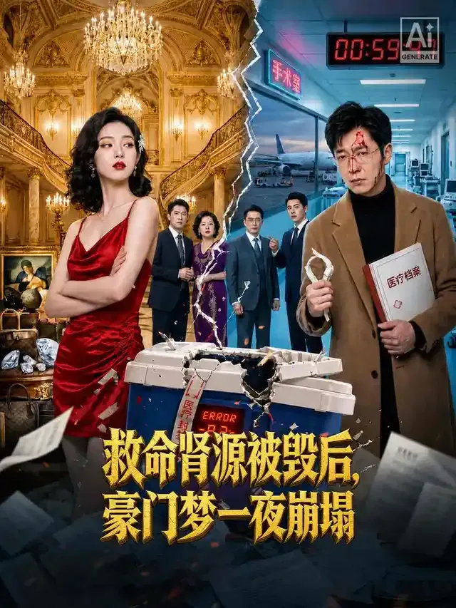 《救命肾源被毁后，豪门梦一夜崩塌》封面