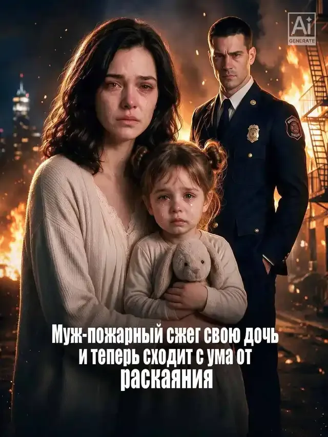 Обложка «Муж-пожарный сжег свою дочь и теперь сходит с ума от раскаяния»