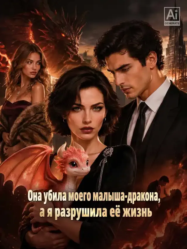 Обложка «Она убила моего малыша-дракона, а я разрушила её жизнь»